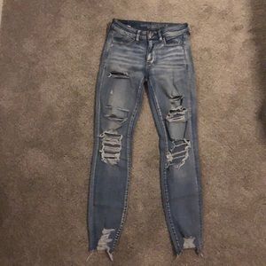 Distressed Light Wash Jeans